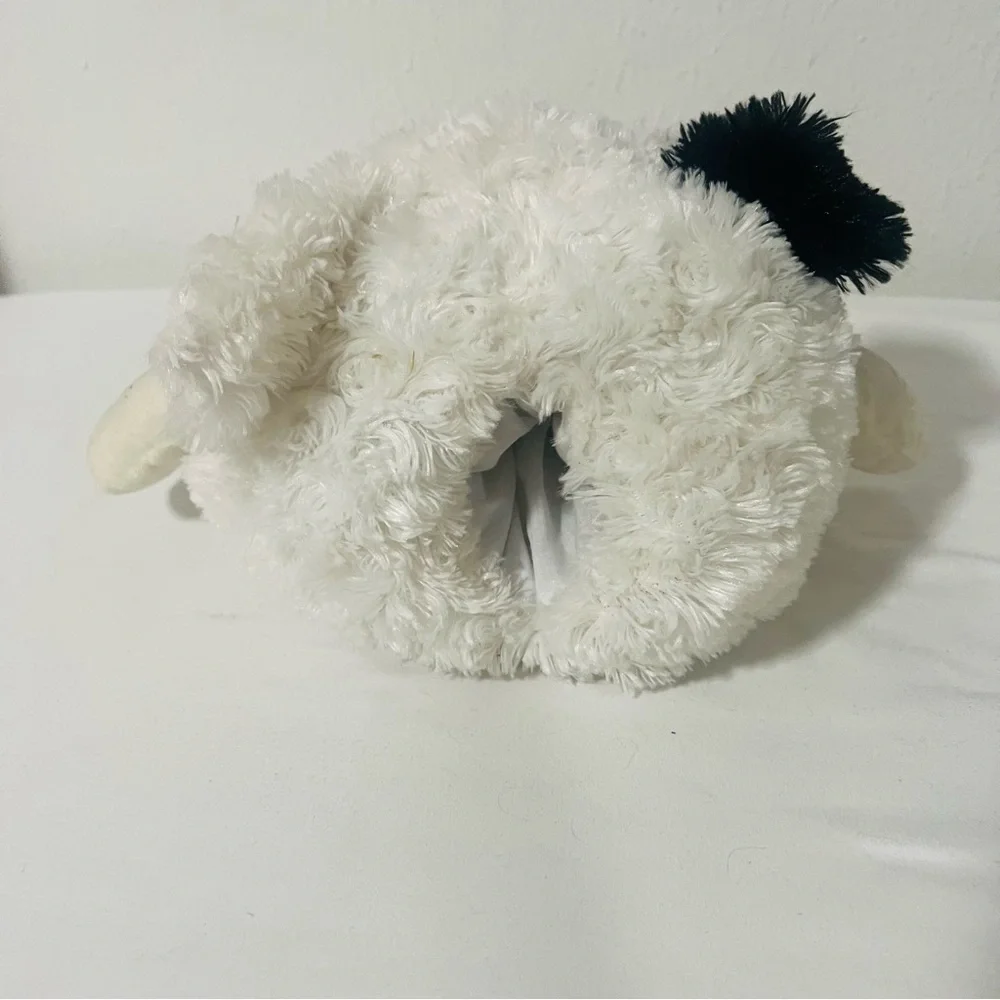 JOANN Plush Stuffed Puppet Barking Dog Black and White Stuffed Animal